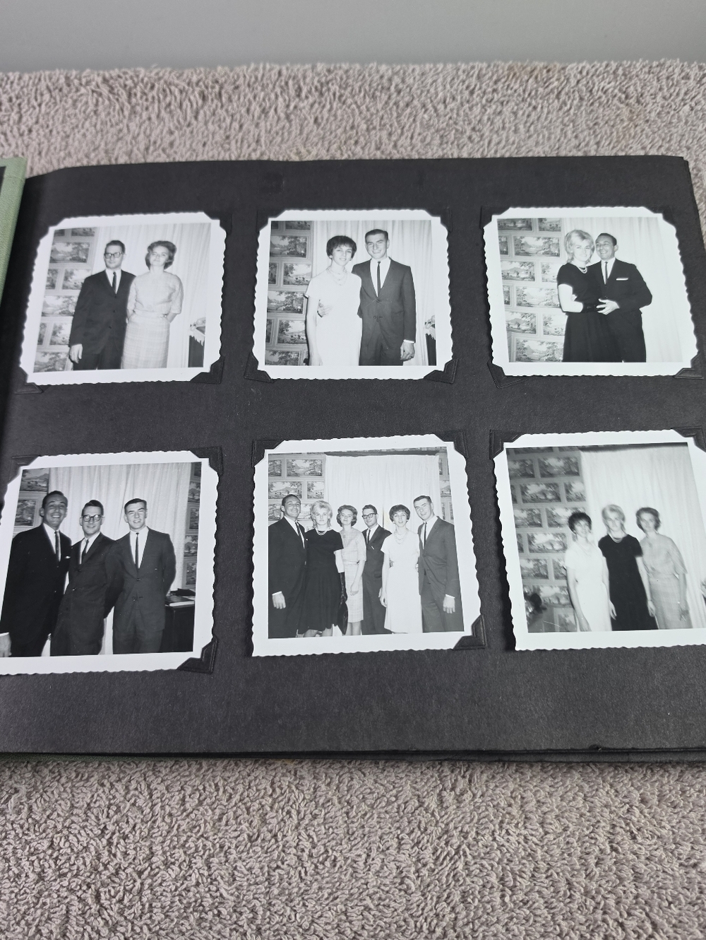 Vintage Black And White Photo Album with 250 Old Photos